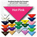 22"x22"x29" Blank Hot Pink Solid Imported 100% Cotton Pet Bandanna